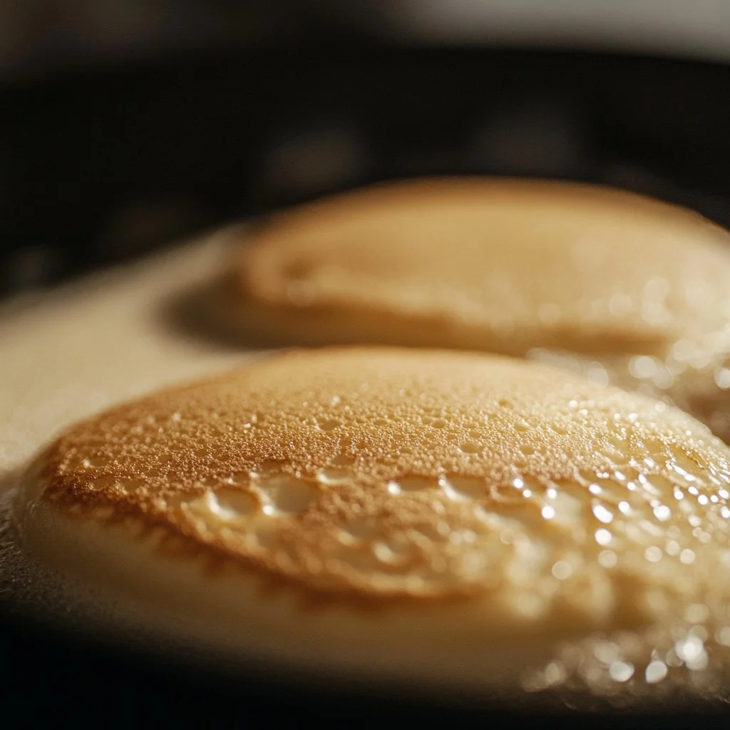 Delicious Korean pancakes served with dipping sauce.