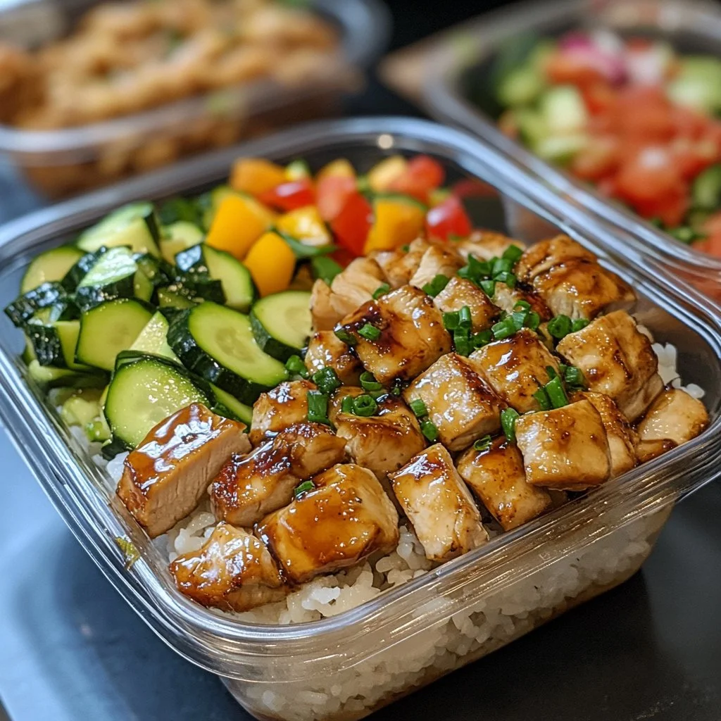 Easy and delicious lazy girl Hibachi Bowls for meal prep.