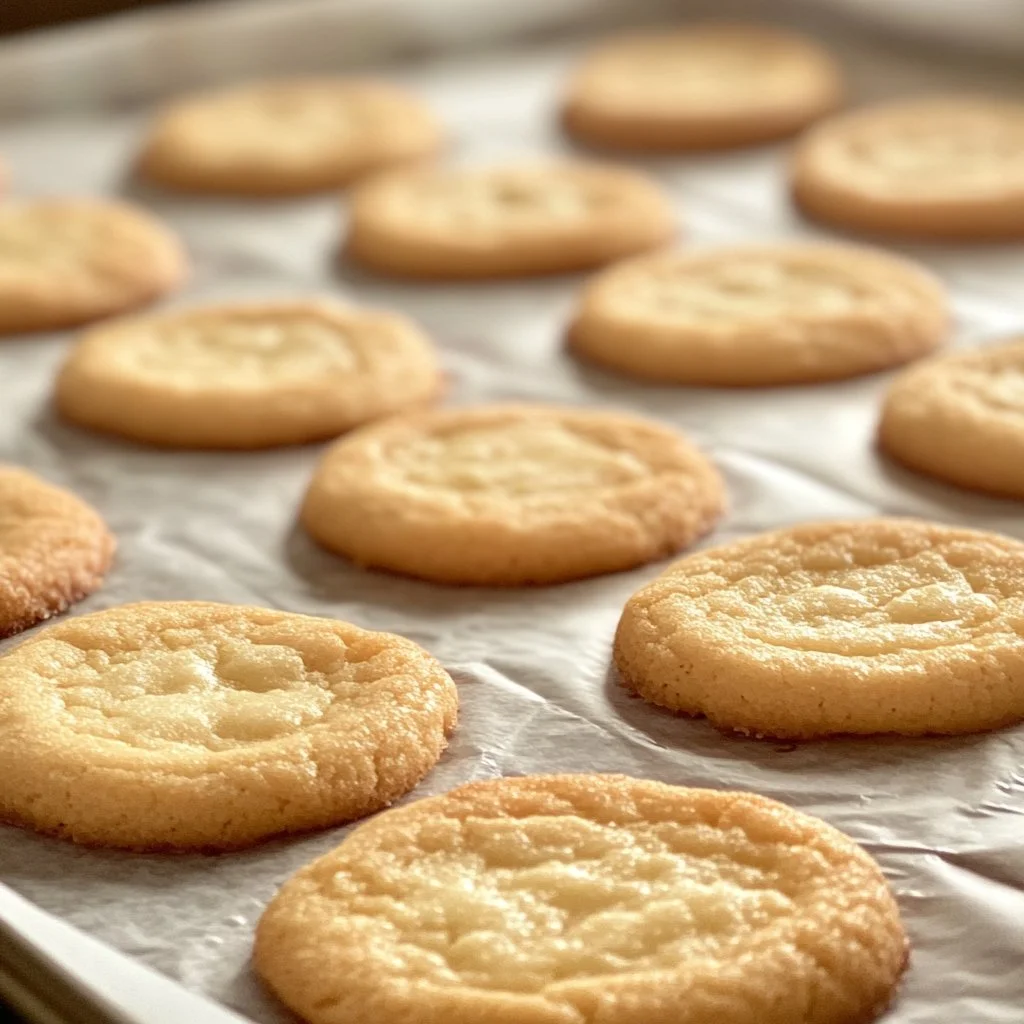 Delicious Kentucky Butter Cake Cookies beautifully arranged on a plate