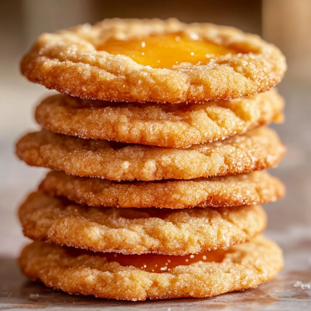 Delicious Peach Cobbler Cookies on a plate, ready to be enjoyed.