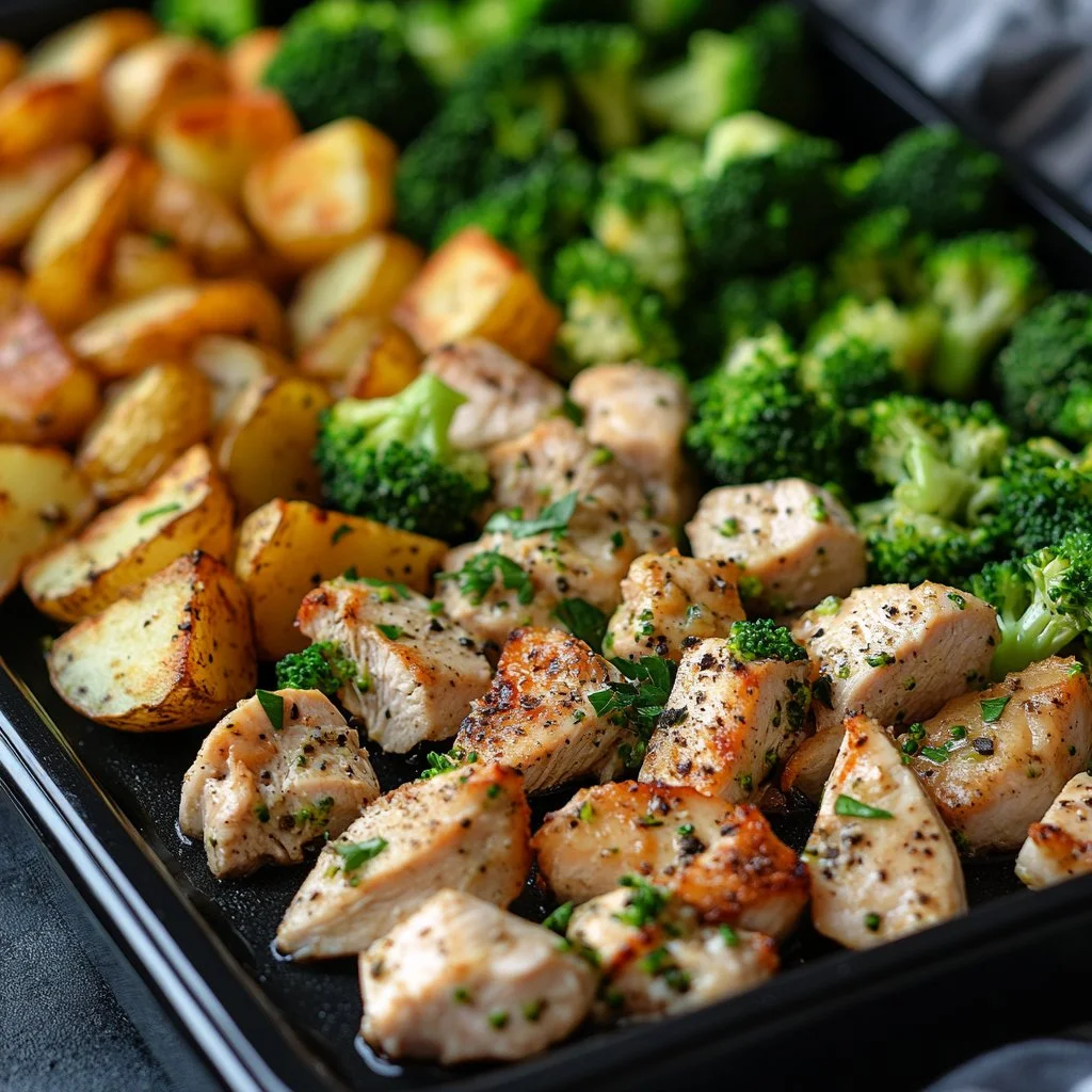 Ranch chicken meal prep bowls with vegetables and grains for healthy eating