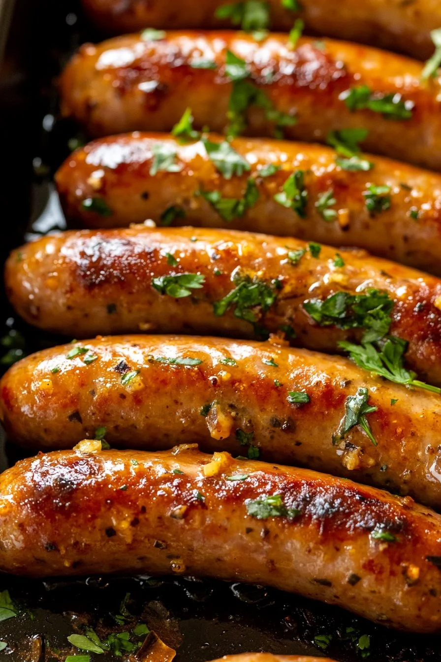 Honey Garlic Sheet Pan Sausage
