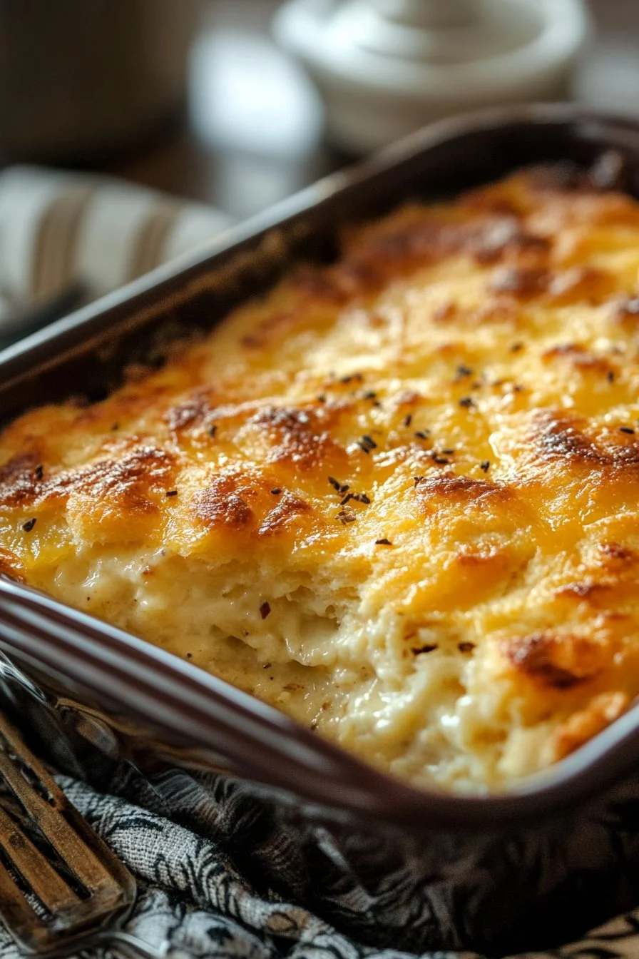 Biscuits & Gravy Hashbrown Casserole