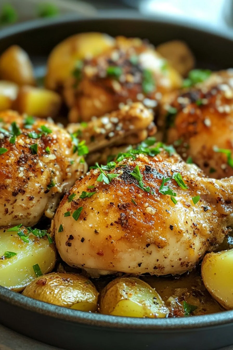 Garlic Parmesan Chicken & Potatoes