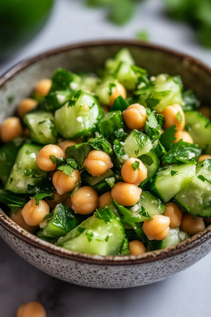 Chickpea Cucumber Salad