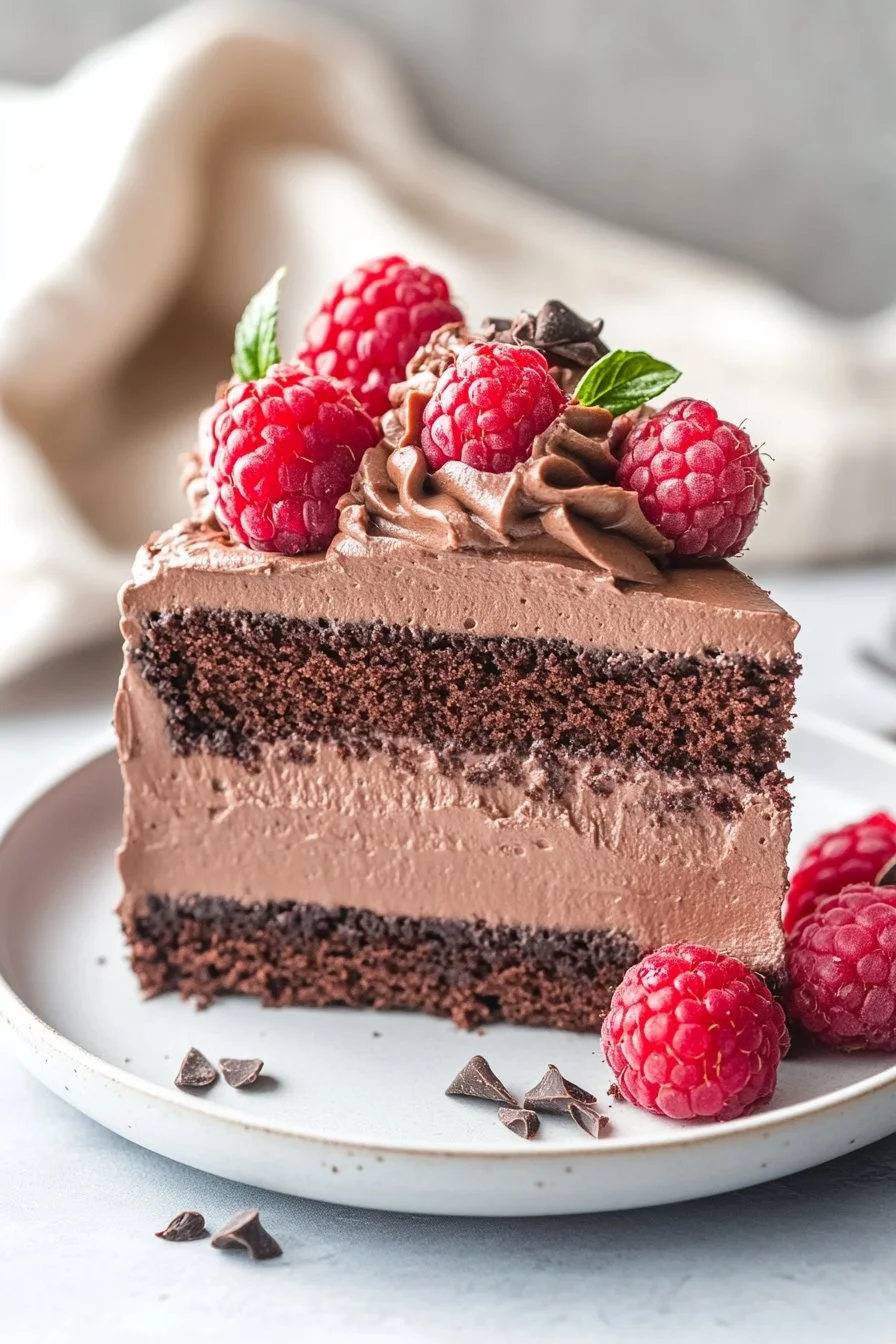 Chocolate Raspberry Mousse Cake Recipe