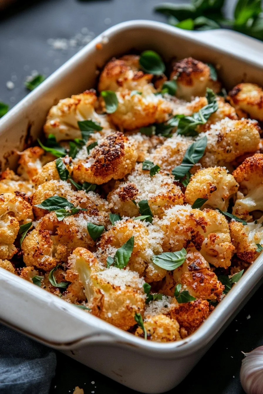 Crispy Parmesan Roasted Cauliflower