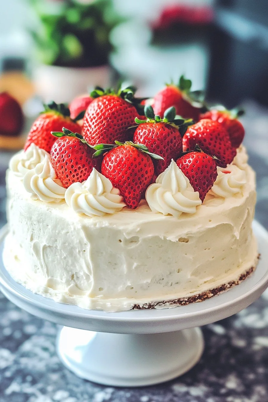 Easy Strawberry Poke Cake