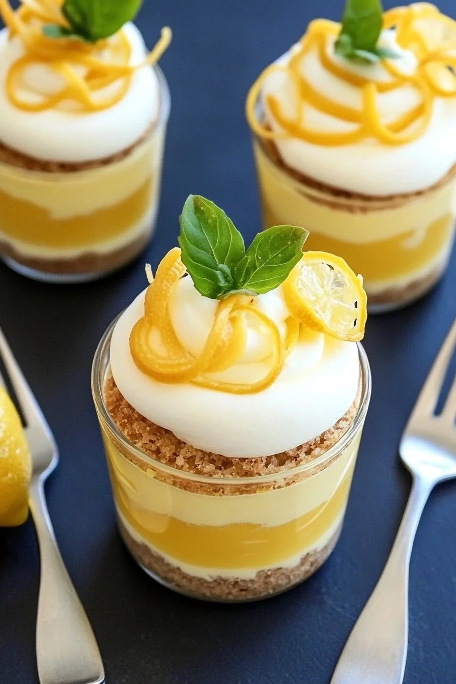 Lemon Curd Cheesecake Dessert Cups