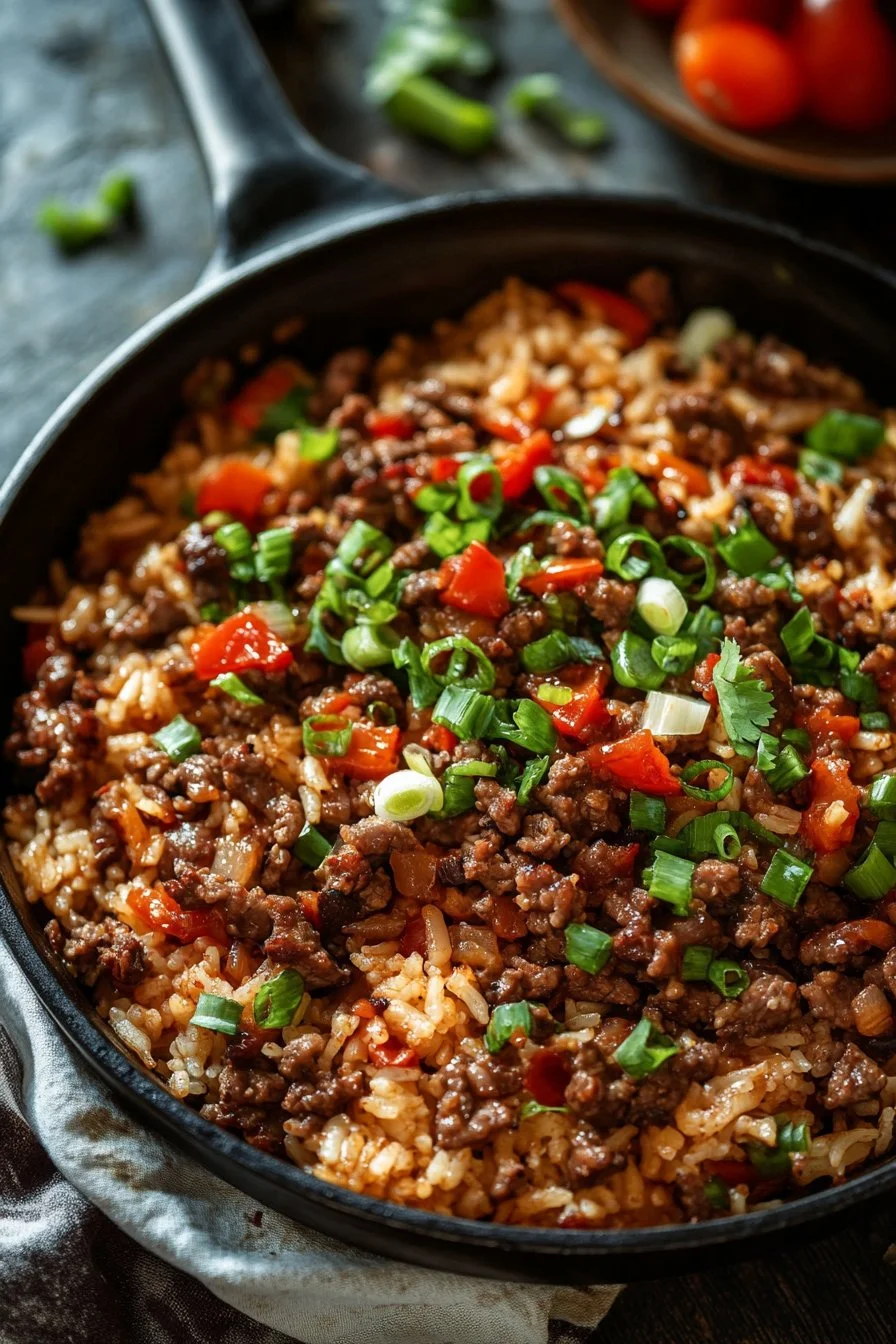 Crispy Chilli Beef Rice
