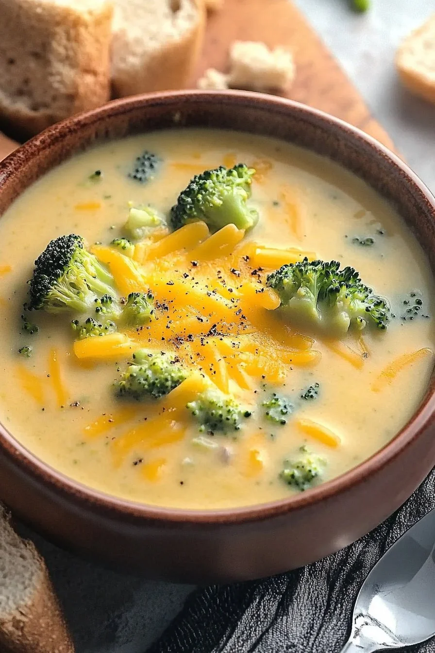 Easy Broccoli Cheddar Soup