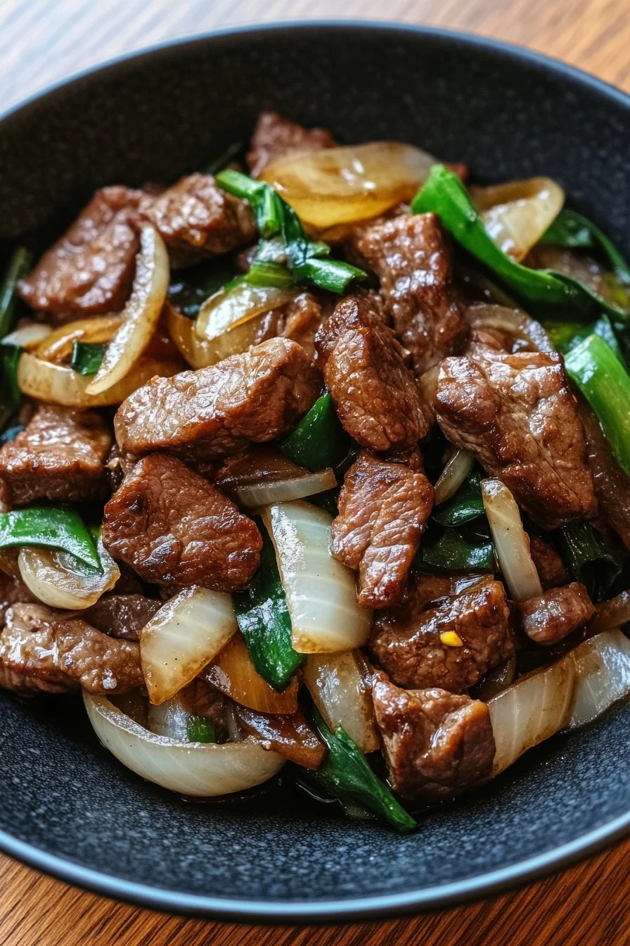 Beef Onion Stir Fry