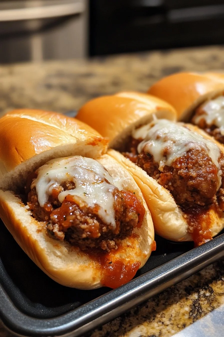Slow Cooker Meatball Sandwiches