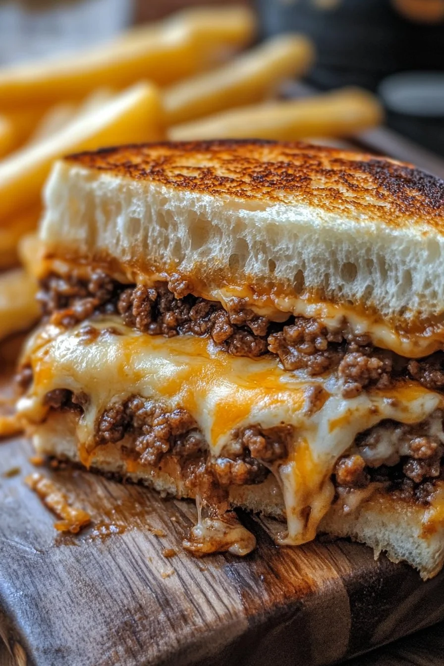 Ultimate Cheesy Ground Beef Melt