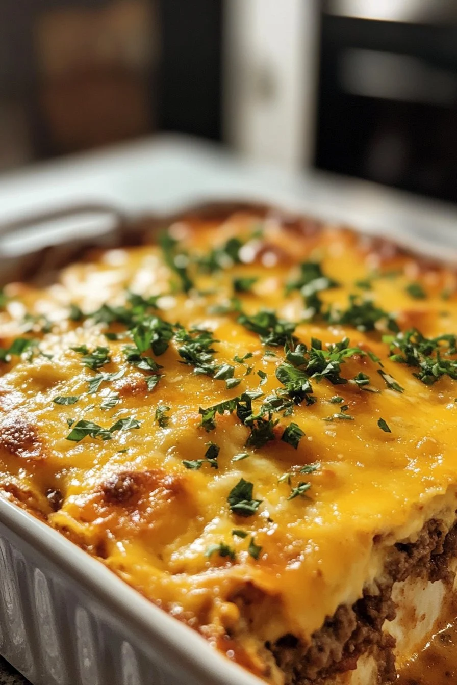 Cheeseburger Casserole