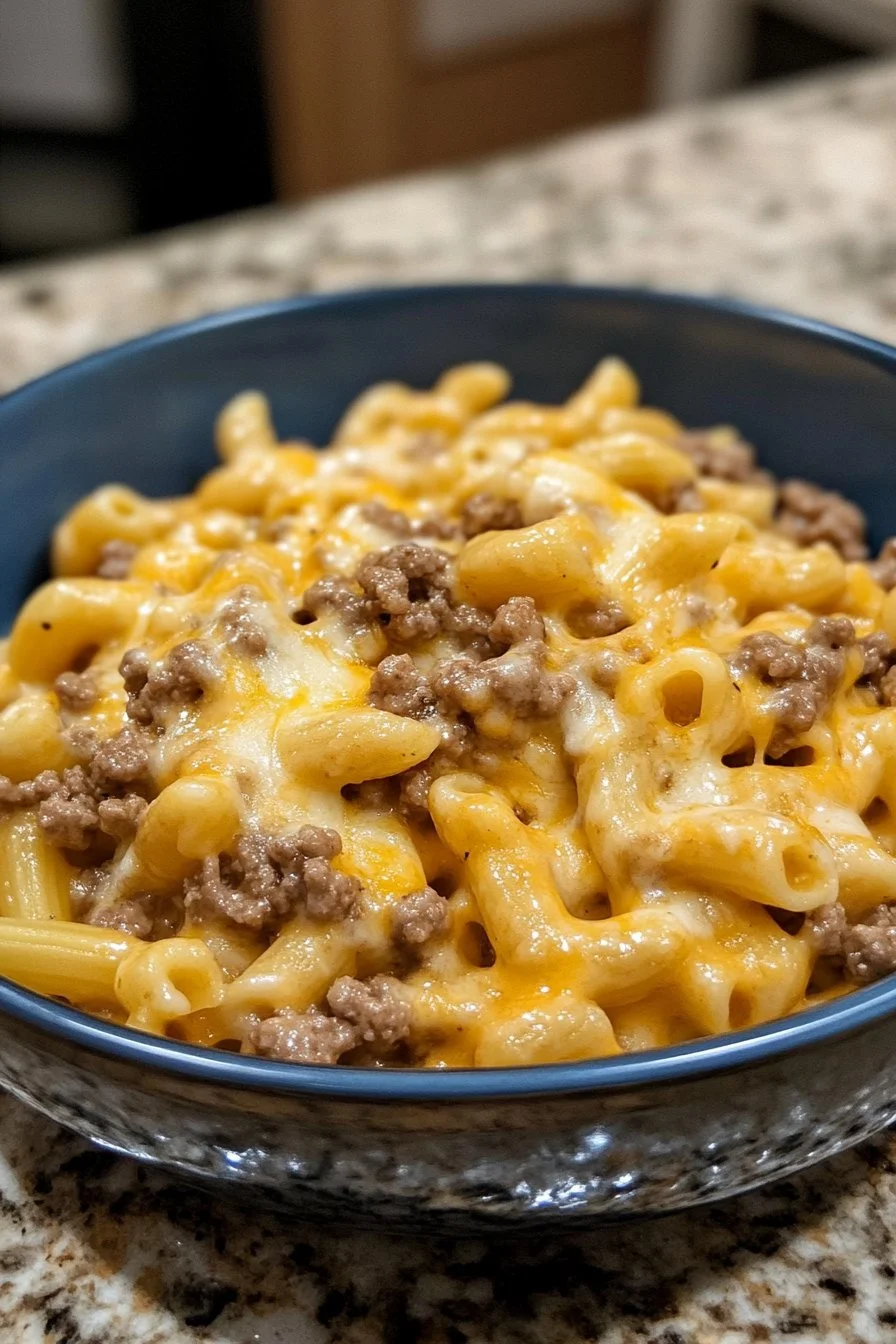 Homemade Cheesy Hamburger Helper