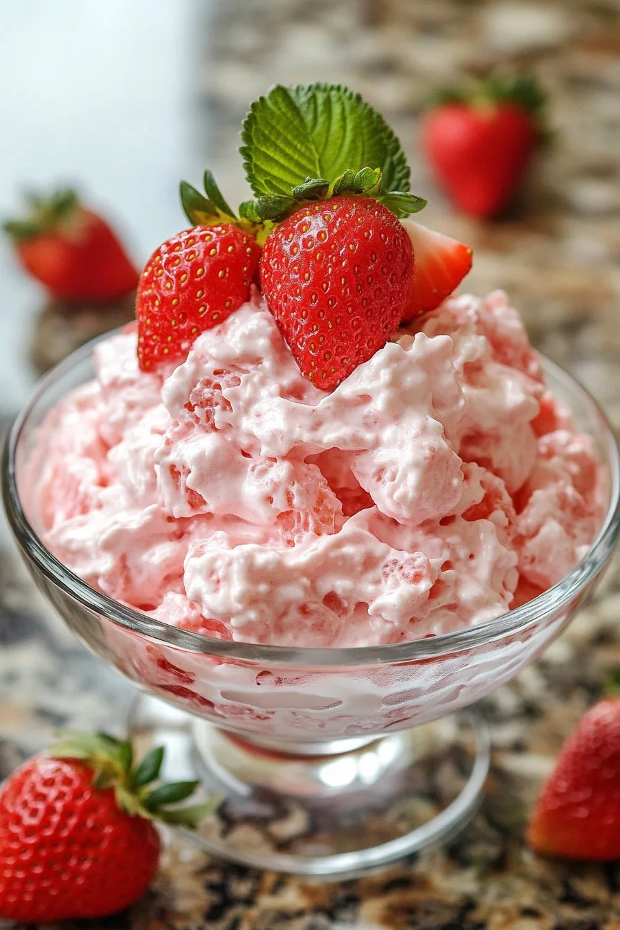 Strawberry Jello Fluff Salad