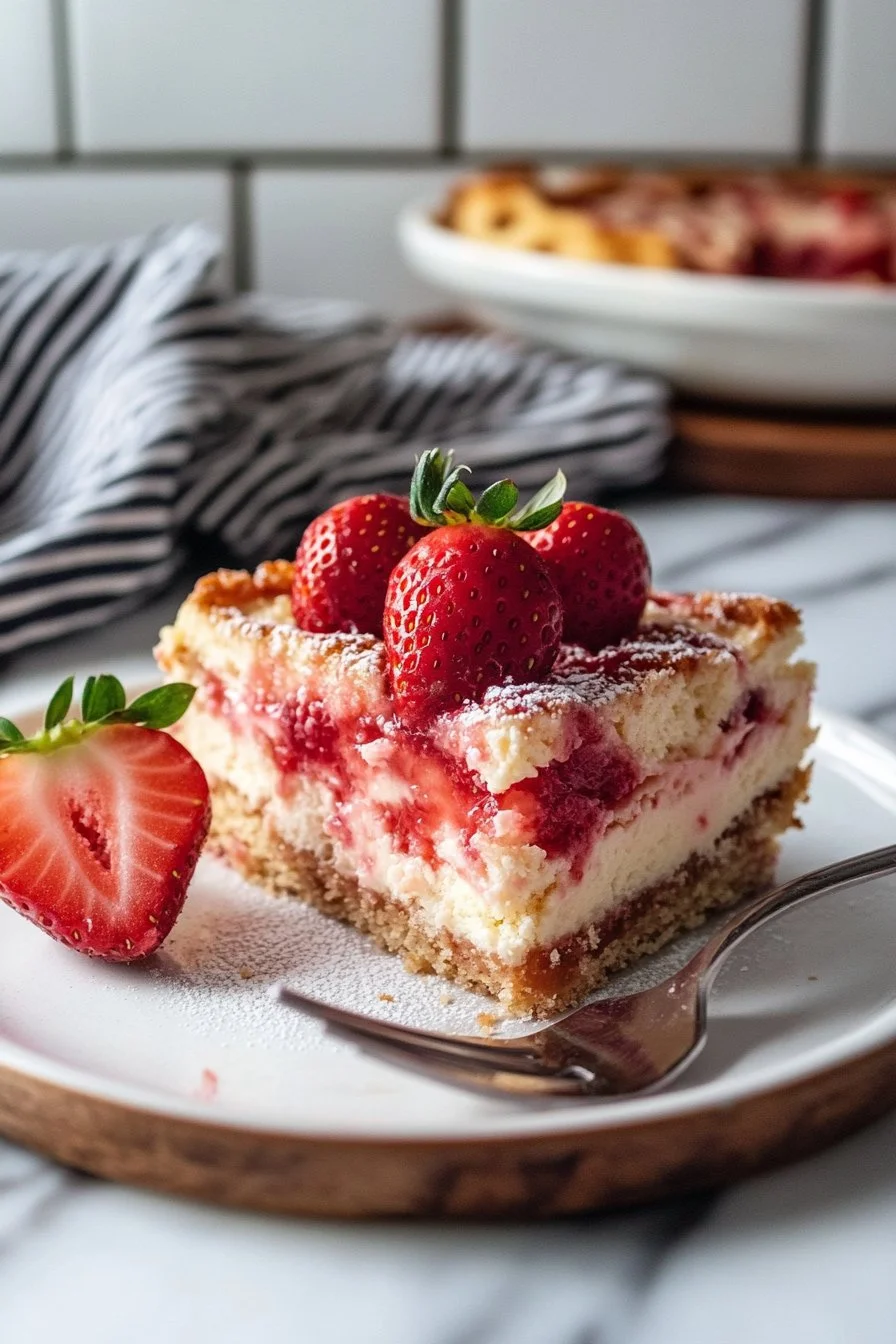 Easy Strawberry Cheesecake Dump Cake Recipe