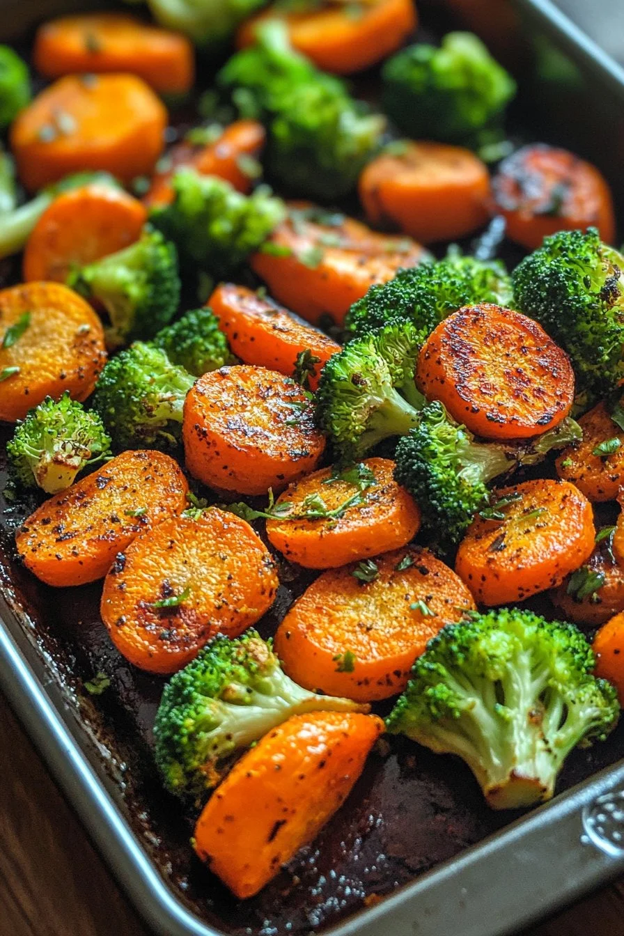 Roasted Broccoli & Carrots (Easy Side Dish!)