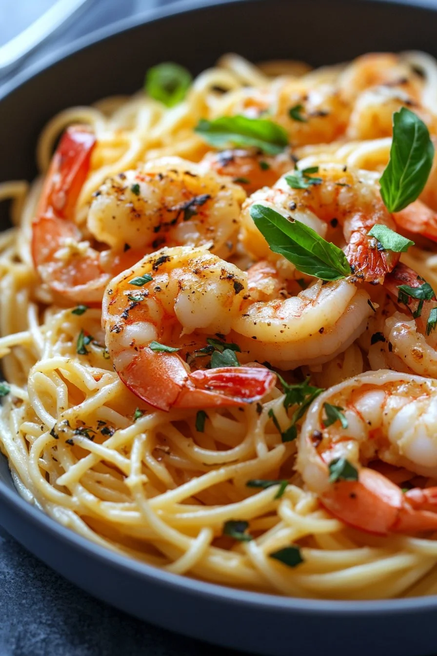 Garlic Butter Shrimp Pasta