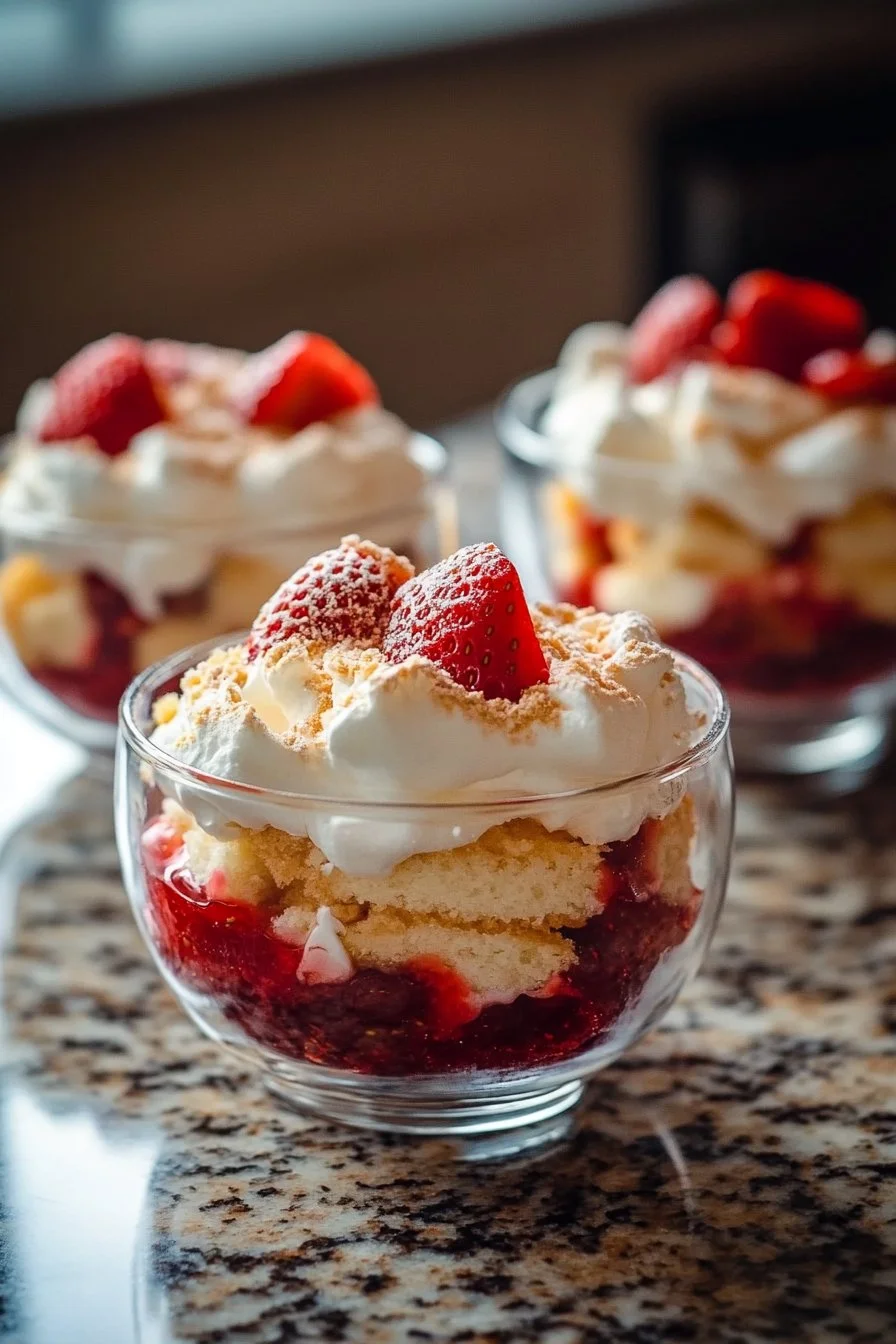 Strawberry Shortcake Trifles