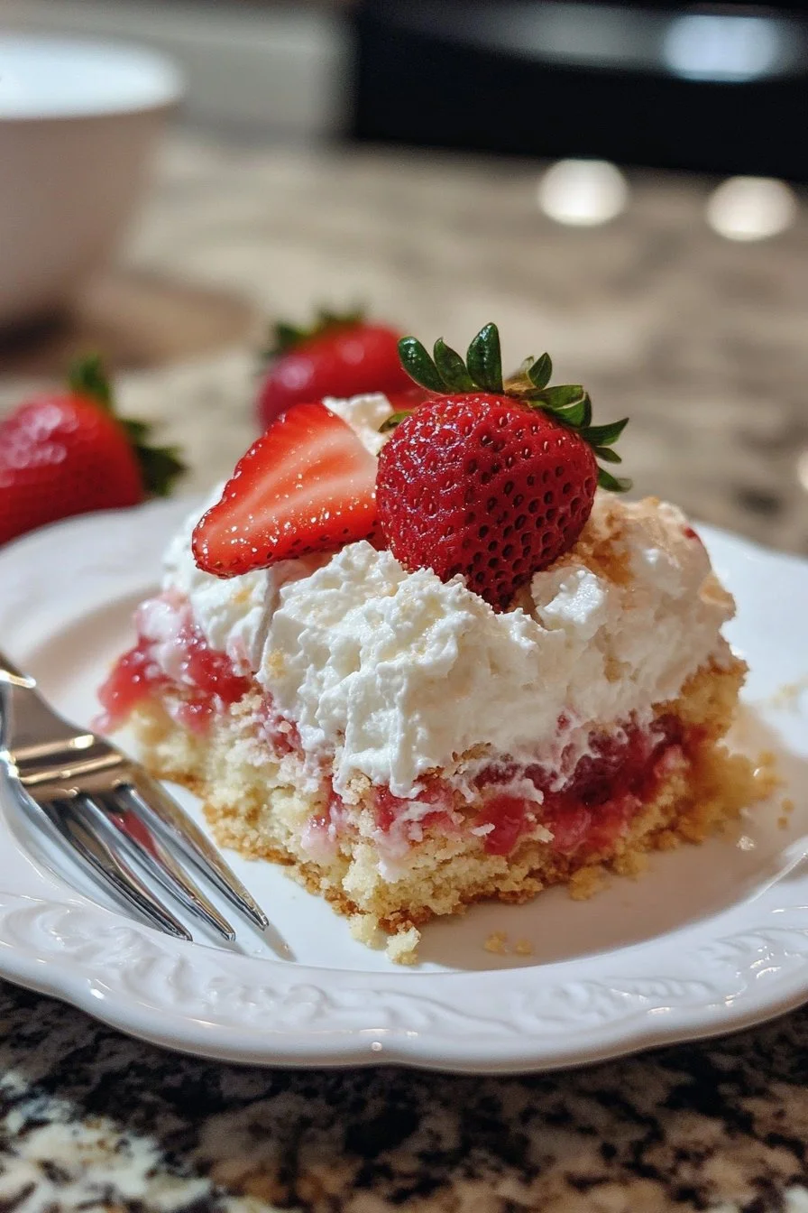 Strawberry Cheesecake Dump Cake Recipe
