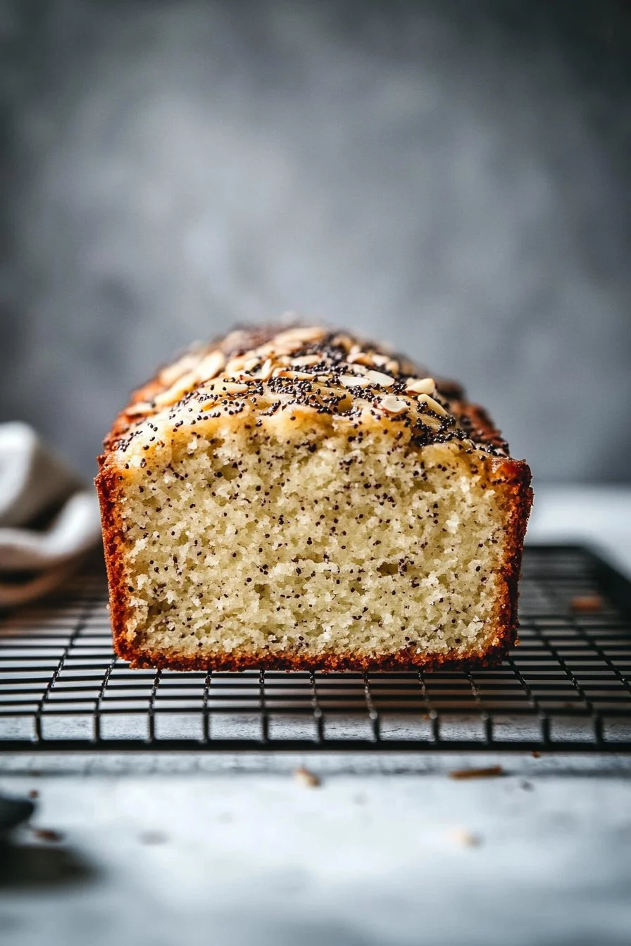 Almond Poppyseed Loaf Cake
