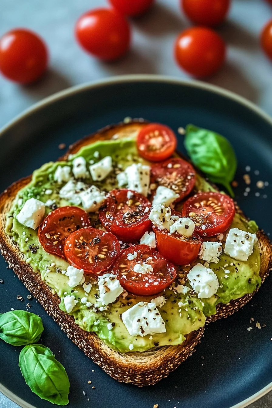 Avocado Toast with Feta and Cherry Tomatoes: A Perfectly Balanced Delight