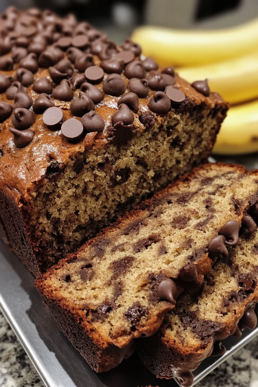 Banana Bread Recipe with Chocolate Chips