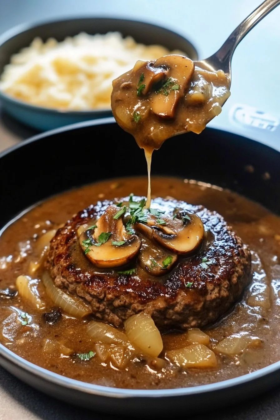 Best Salisbury Steak Recipe with Mushroom-Onion Gravy
