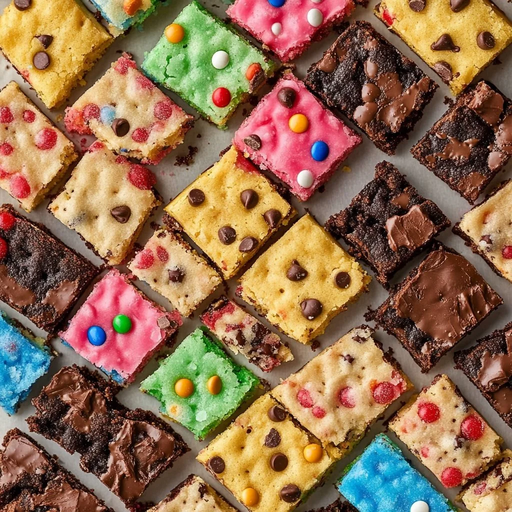 Delicious cake mix cookie bars ready to be served