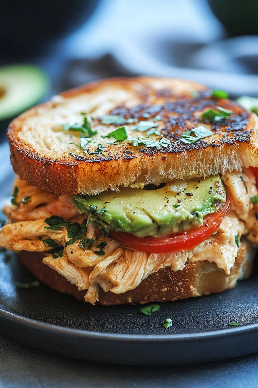 Chicken Avocado Melt Sandwich