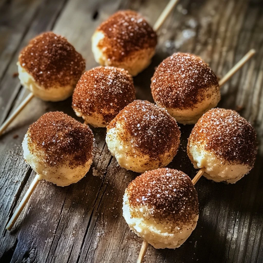 Cinnamon roll cake pops decorated with icing and sprinkles