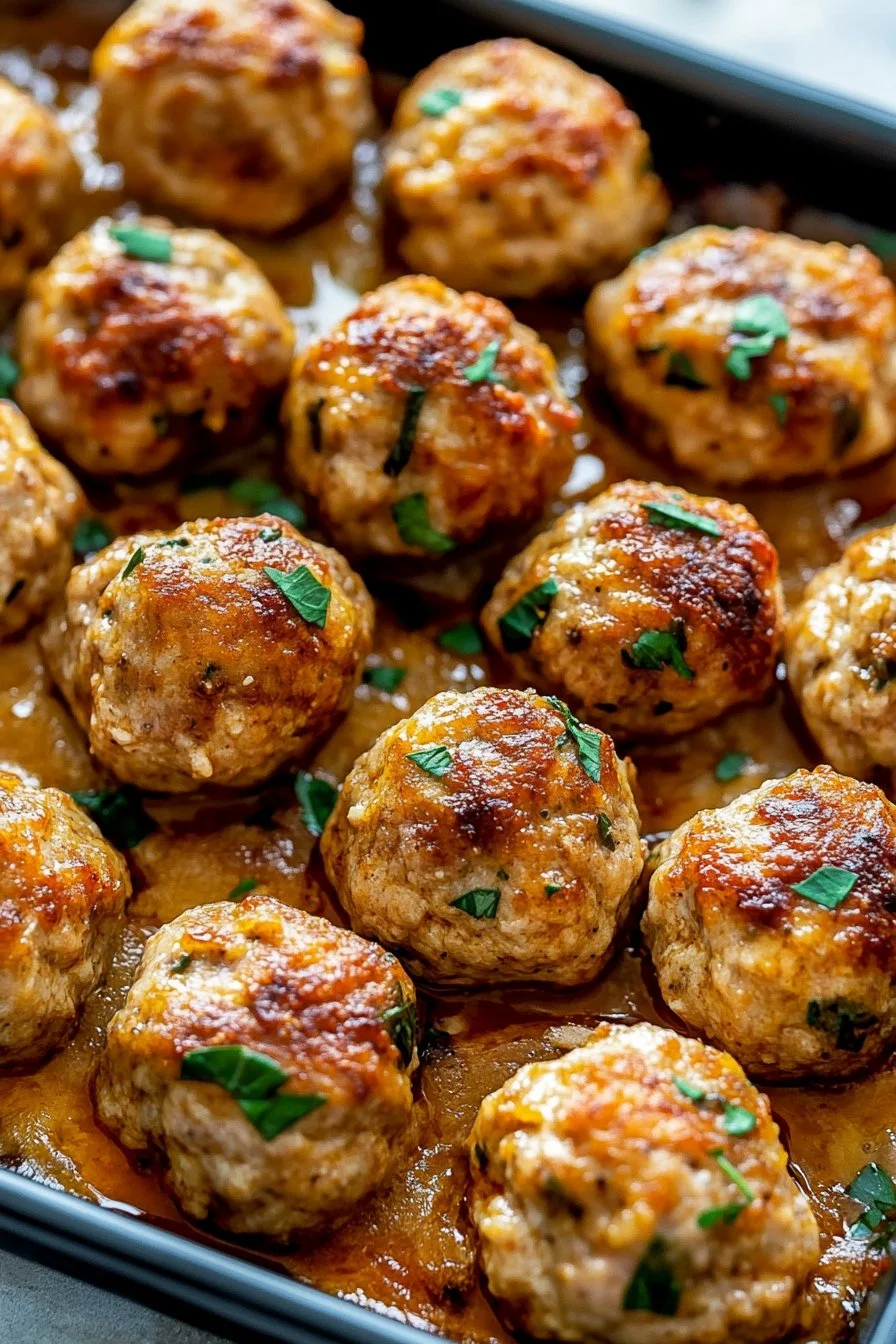 Easy Baked Chicken Meatballs Recipe
