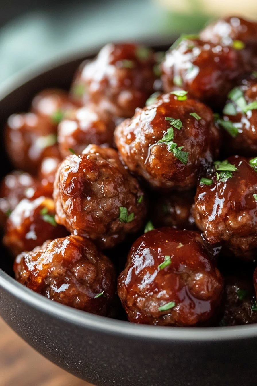 Easy Grape Jelly Meatballs Recipe