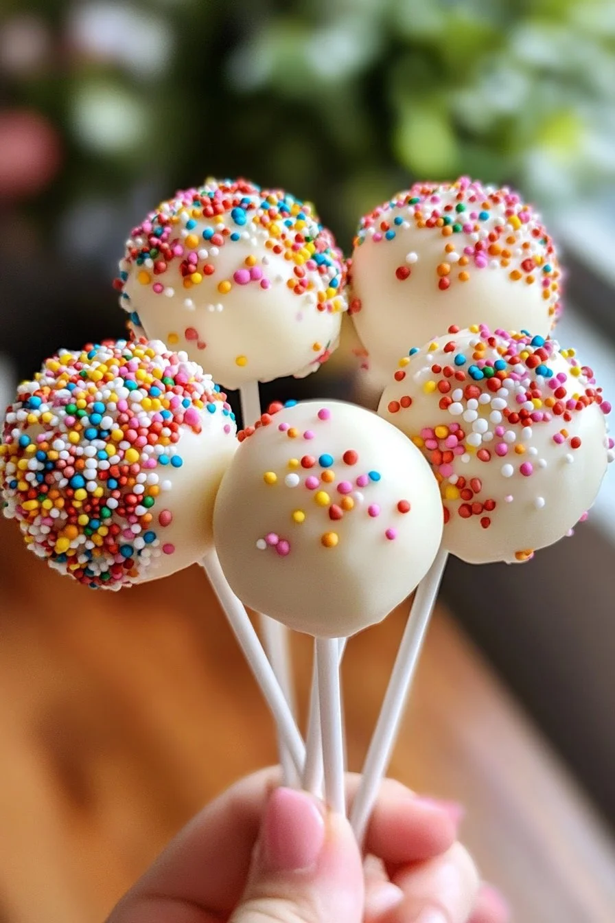 Fairy Bread-Inspired Cake Pops