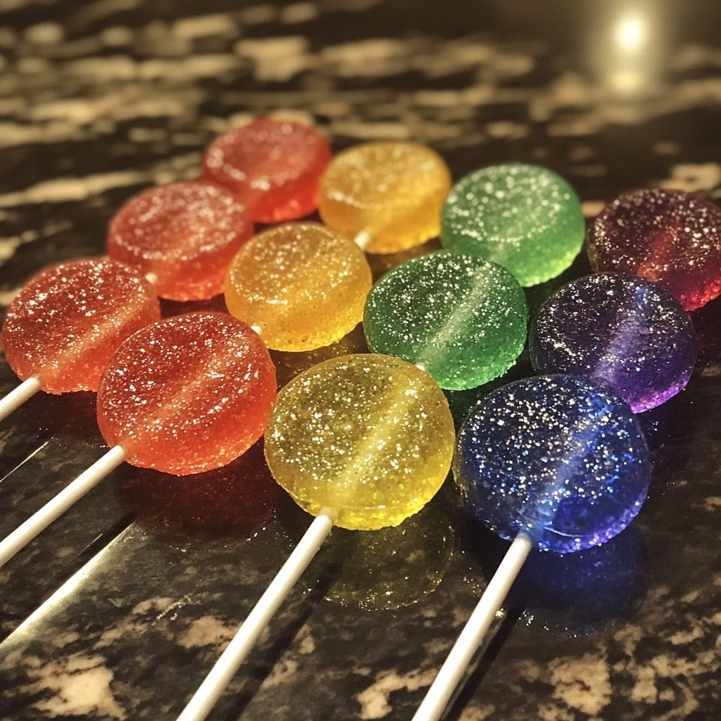 Assorted fizzy Kool-Aid lollipops in vibrant colors and flavors