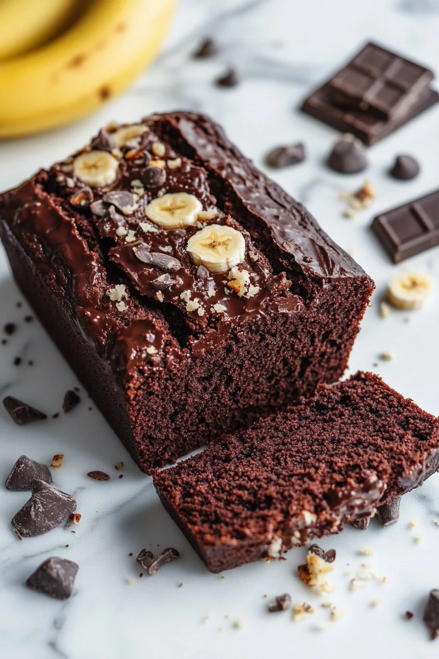 Healthy Chocolate Banana Bread