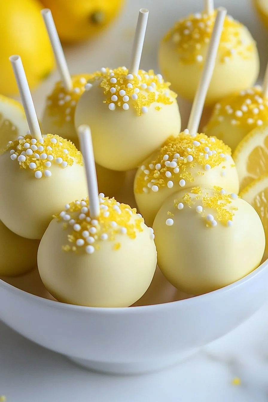 Lemon Cake Pops