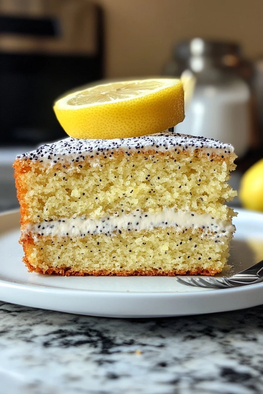 Lemon poppy seed cake 🍋