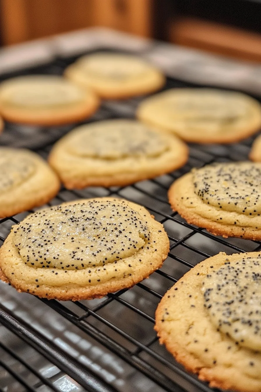 Crumbl lemon poppy seed cookies