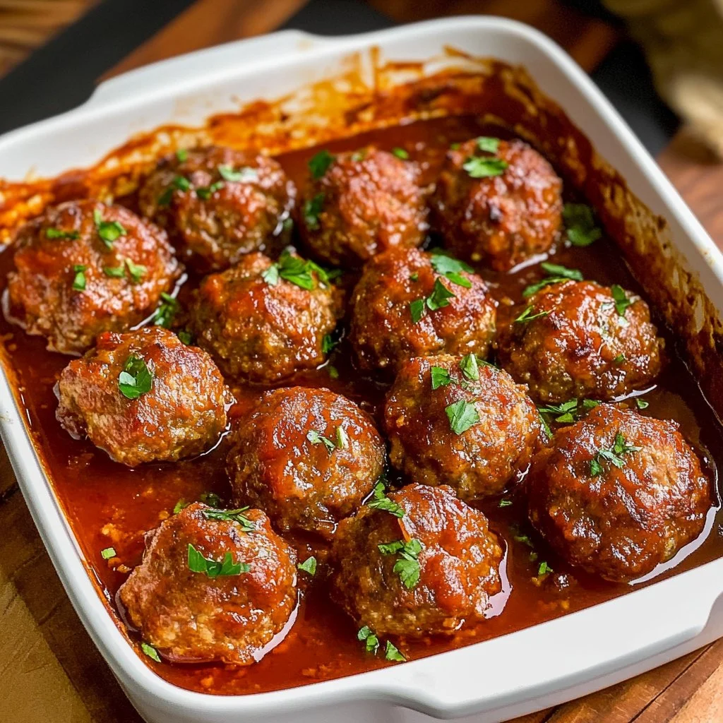 Delicious porcupine meatballs served with sauce and vegetables