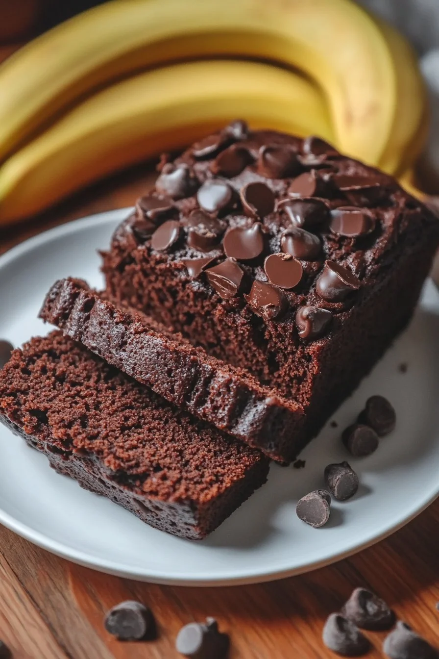 Rich Chocolate Banana Bread