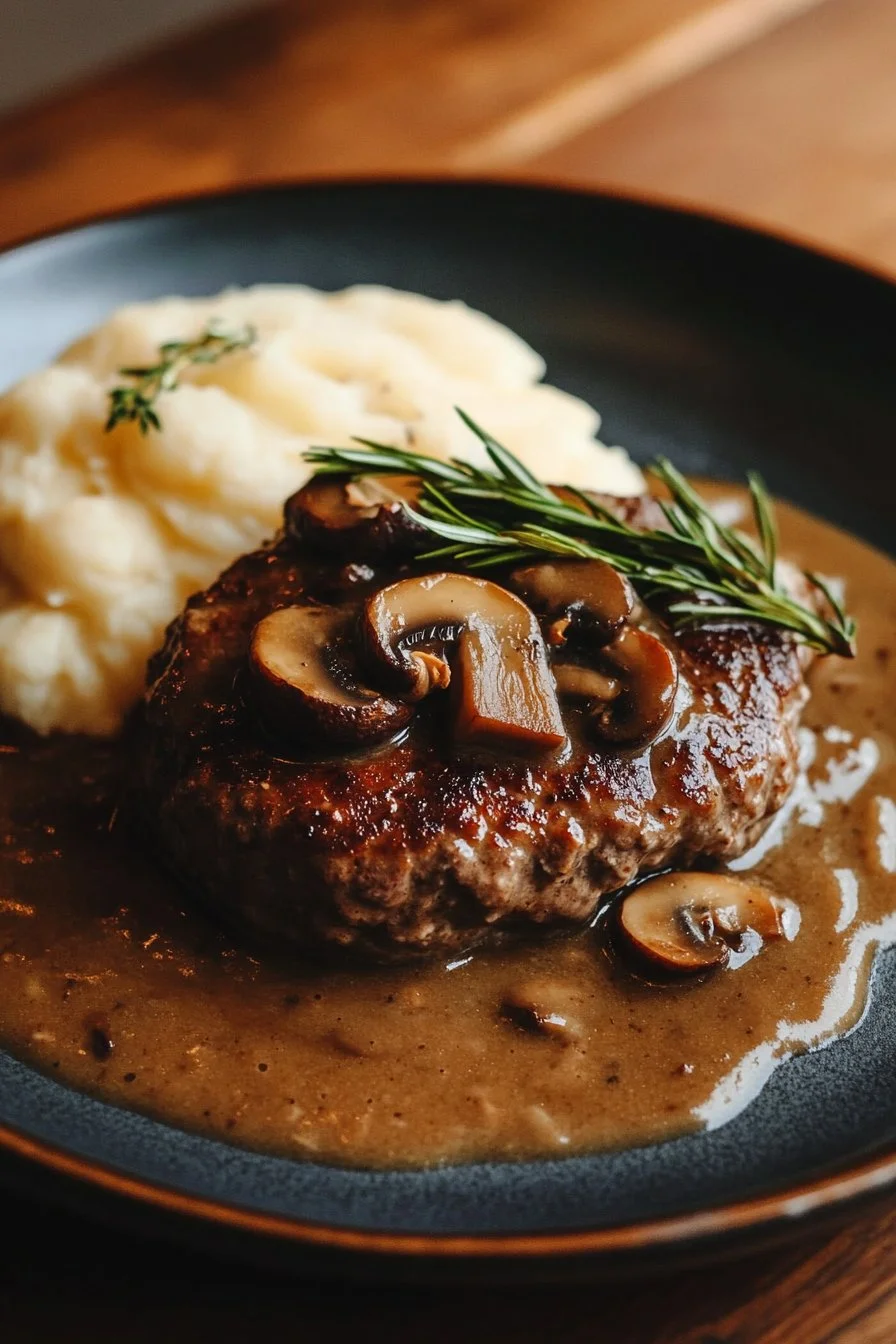 Salisbury Steak with Mushroom Gravy Recipe
