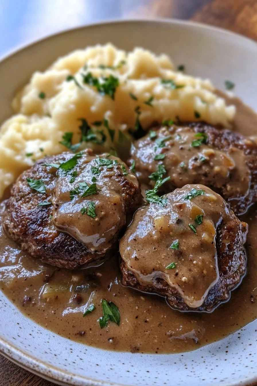 Savory Slow Cooker Salisbury Steaks for Effortless Comfort