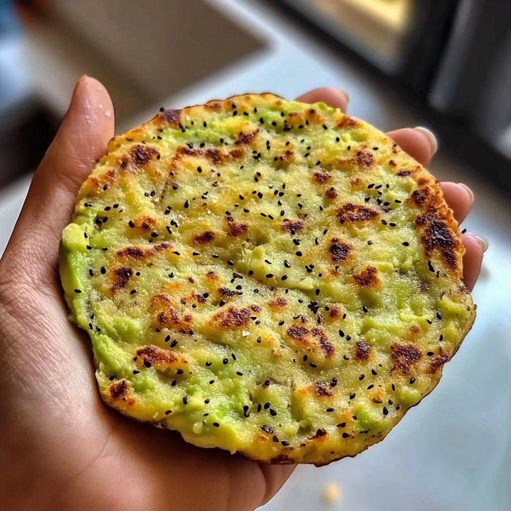 Sliced simple avocado bread topped with fresh herbs and spices