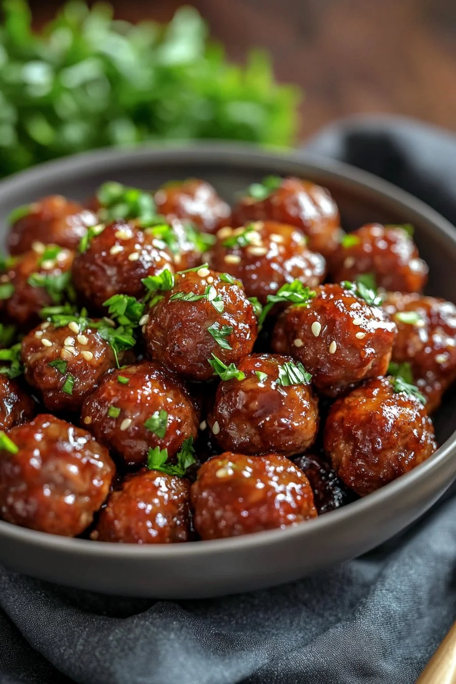 Slow Cooker Honey Garlic Meatballs: 3 Amazing Steps