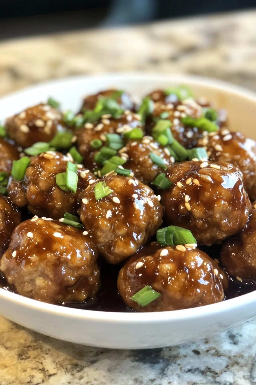 Slow Cooker Teriyaki Meatballs