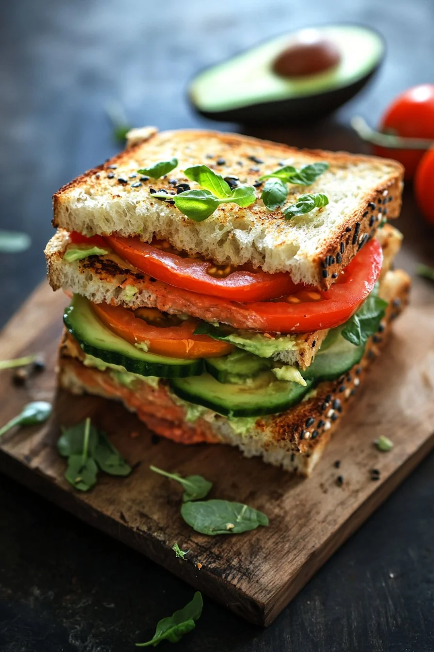 Tomato Avocado Sandwich