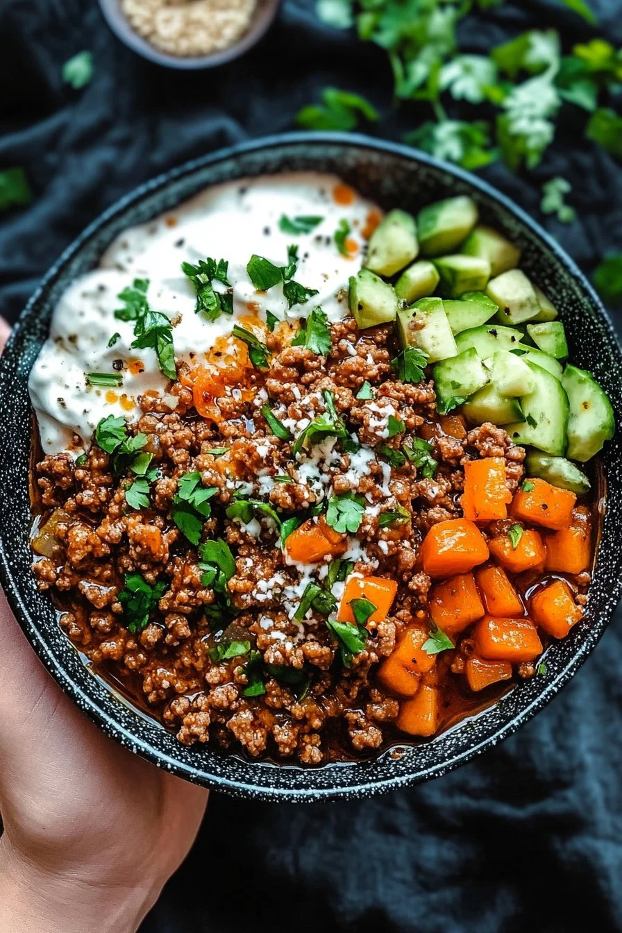 Viral Ground Beef Hot Honey Bowl